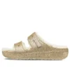 Sandalias Classic Cozzzy Glitter «Multi Gold»