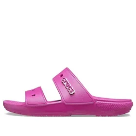 Sandalias clásicas, cómodas y unisex en morado y rojo