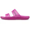 Sandalias clásicas, cómodas y unisex en morado y rojo