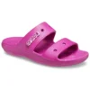 Sandalias clásicas, cómodas y unisex en morado y rojo
