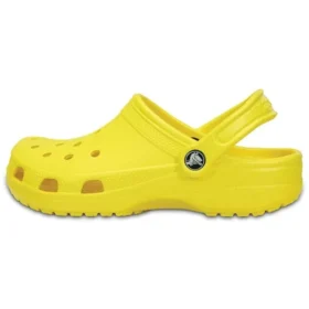 Sandalias clásicas Crocs Beach unisex en amarillo brillante