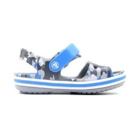 Sandalias con estampado gris claro