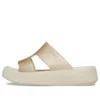 Sandalias con plataforma y correa en H «Getaway» «Blanco Marrón»