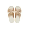 Sandalias con plataforma y correa en H «Getaway» «Blanco Marrón»