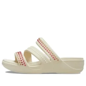 Sandalias de cuña Boca Gems «Blanco Rojo»