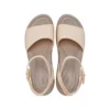 Sandalias de cuña con correa al tobillo Brooklyn «Cream White Brown»