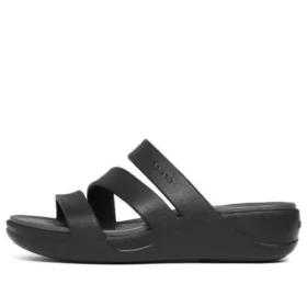 Sandalias de cuña con tiras Boca «Black»