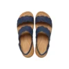 Sandalias de cuña tejidas Brooklyn «Azul marrón»