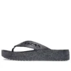 Sandalias de plataforma con Glitter Baya «Black»