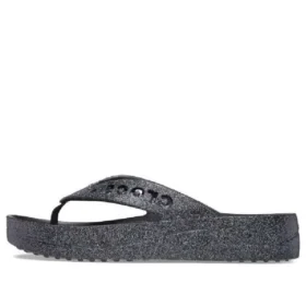 Sandalias de plataforma con Glitter Baya «Black»