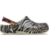 Sandalias de playa Classic con estampado animal, unisex, «Blanco»