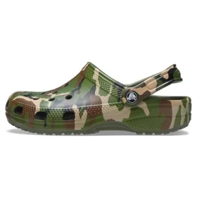 Sandalias de playa con camuflaje verde militar