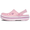 Sandalias de playa Crocband unisex rosa y morado