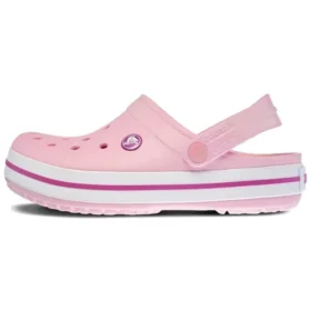 Sandalias de playa Crocband unisex rosa y morado