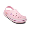 Sandalias de playa Crocband unisex rosa y morado