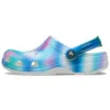 Sandalias de playa unisex Crocs multicolores en blanco