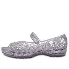 Sandalias de punta abierta con Glitter Isabella «Silver»