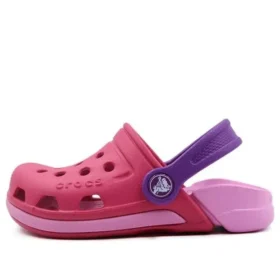 Sandalias deportivas Crocs Classic Clog para niños «Rojo, rosa y morado»