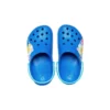 Sandalias deportivas de playa con tacón bajo y diseño de cocodrilo pequeño «Funny Shark» en azul