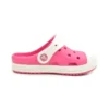 Sandalias deportivas rosas de talón bajo de Crocs, talla pequeña