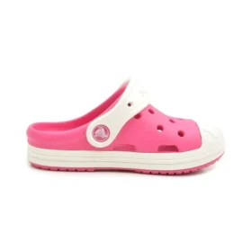 Sandalias deportivas rosas de talón bajo de Crocs, talla pequeña