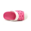 Sandalias deportivas rosas de talón bajo de Crocs, talla pequeña