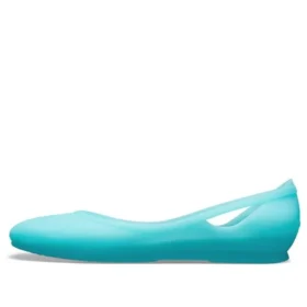 Sandalias planas azul hielo