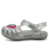Sandalias planas Isabella Glitter «Gris plateado»