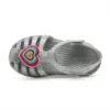 Sandalias planas Isabella Glitter «Gris plateado»