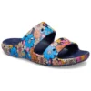 Sandalias retro florales Crocs «Blue Multi»