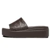 Sandalias tipo chanclet Brooklyn Croco Shine «Espresso»