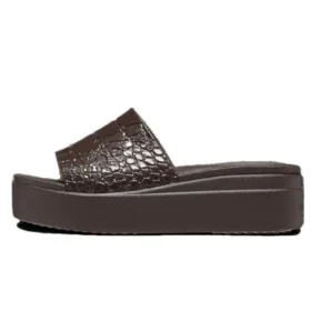 Sandalias tipo chanclet Brooklyn Croco Shine «Espresso»