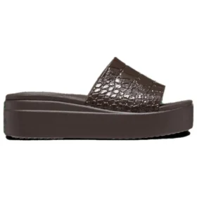 Sandalias tipo chanclet Brooklyn Croco Shine «Espresso»