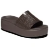 Sandalias tipo chanclet Brooklyn Croco Shine «Espresso»