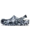 Sandalias unisex Beach Marbled en negro y blanco «Black White»