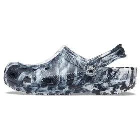 Sandalias unisex Beach Marbled en negro y blanco «Black White»
