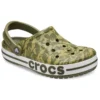 Sandalias unisex con estampado de camuflaje verde