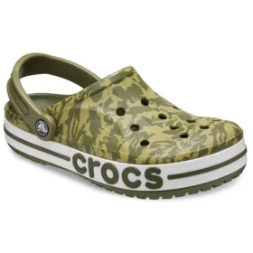 Sandalias unisex con estampado de camuflaje verde