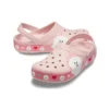 Sandalias unisex Crocs x Line Friends en rosa playa