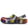 Sandalias unisex de playa Crocs multicolores en negro