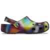 Sandalias unisex de playa Crocs multicolores en negro