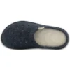 Zapatilla de casa clásica informal unisex azul marino