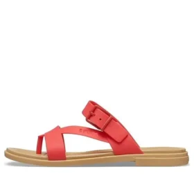 Zapatillas de casa informales en rojo fuego