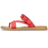Zapatillas de casa informales en rojo fuego