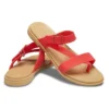 Zapatillas de casa informales en rojo fuego