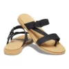 Zapatillas de casa minimalistas y cómodas, negro y marrón