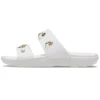 Zapatillas de casa planas de talón bajo para exterior, con suela suave y cómoda, color blanco