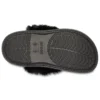 Zapatillas de casa tipo mules de piel «Negro»