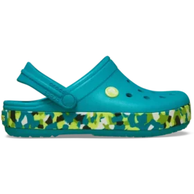 Zapatos Crocband Glow Confetti Band para niños