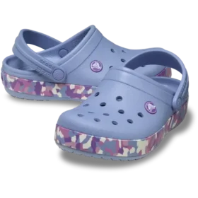 Zapatos Crocband Glow Confetti Band para niños